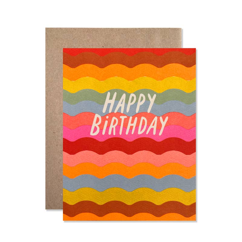 birthday ricrac card