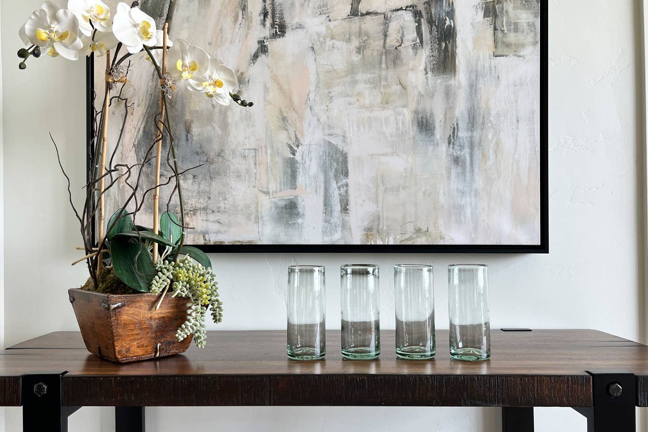 handblown mexican highball glasses