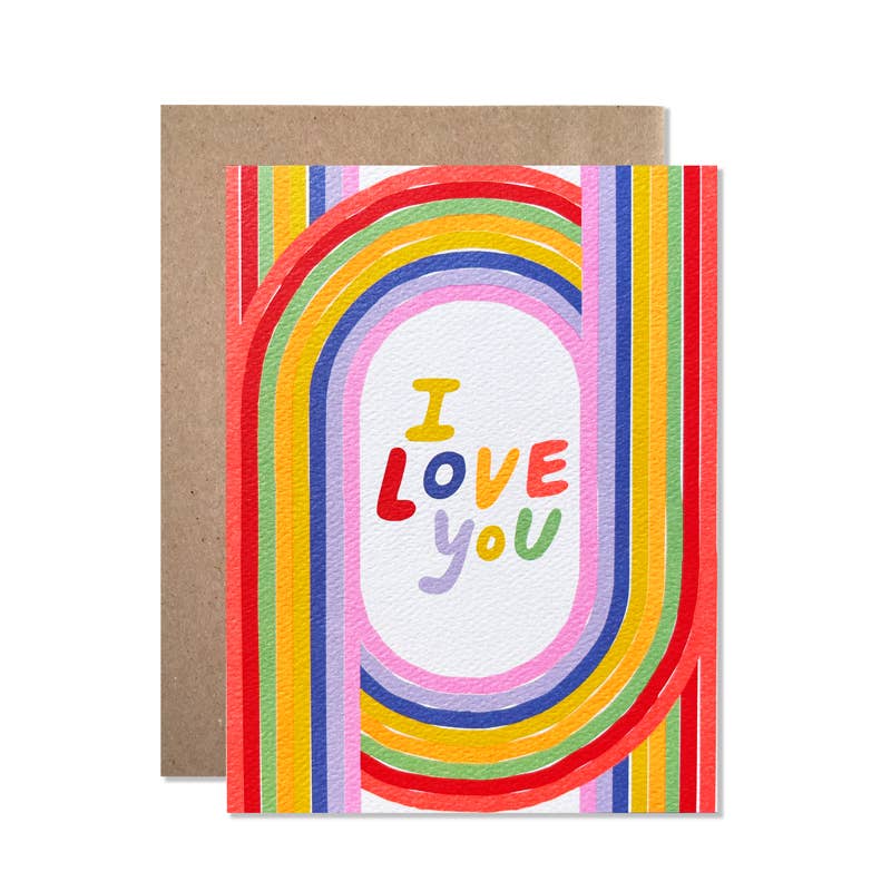 love / i love you arches card