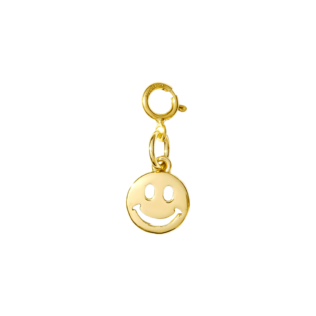 hair clip charm — smiley face