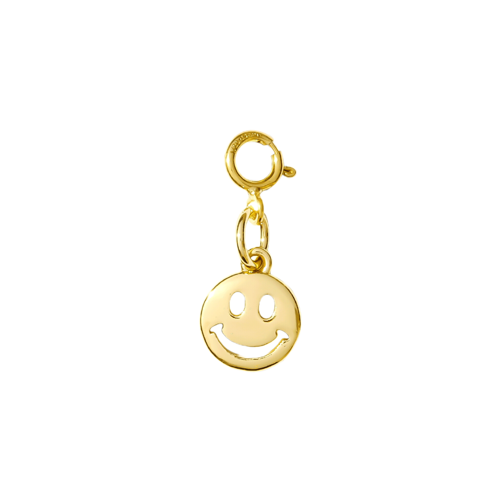 hair clip charm — smiley face