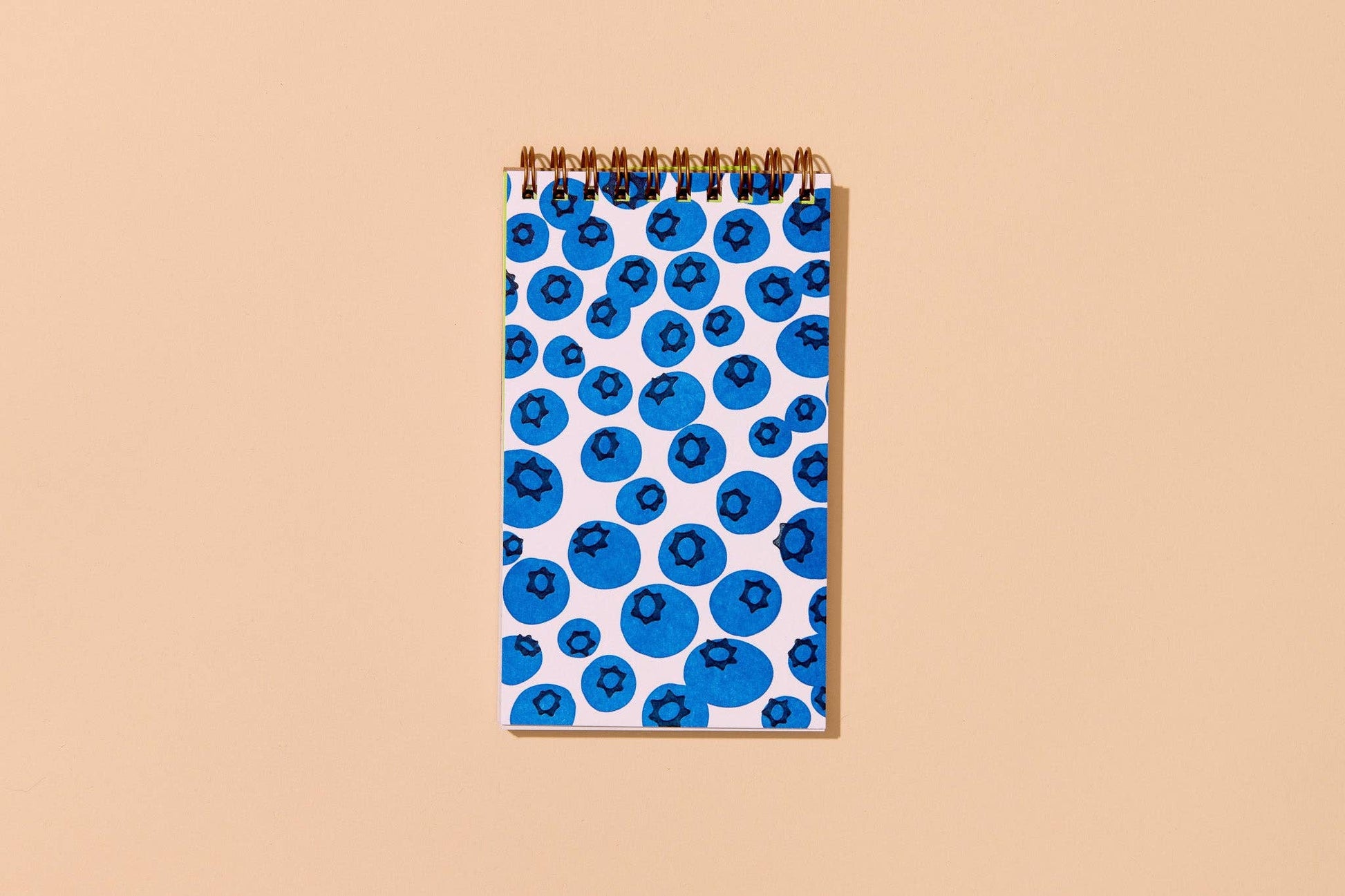 blueberry letterpress pocket-size spiral notebook