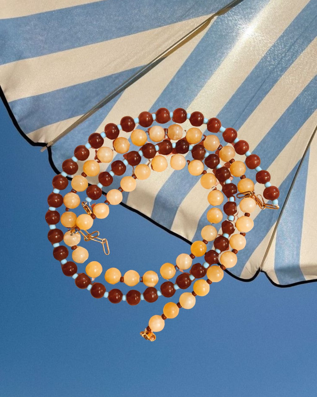butter beaded necklace