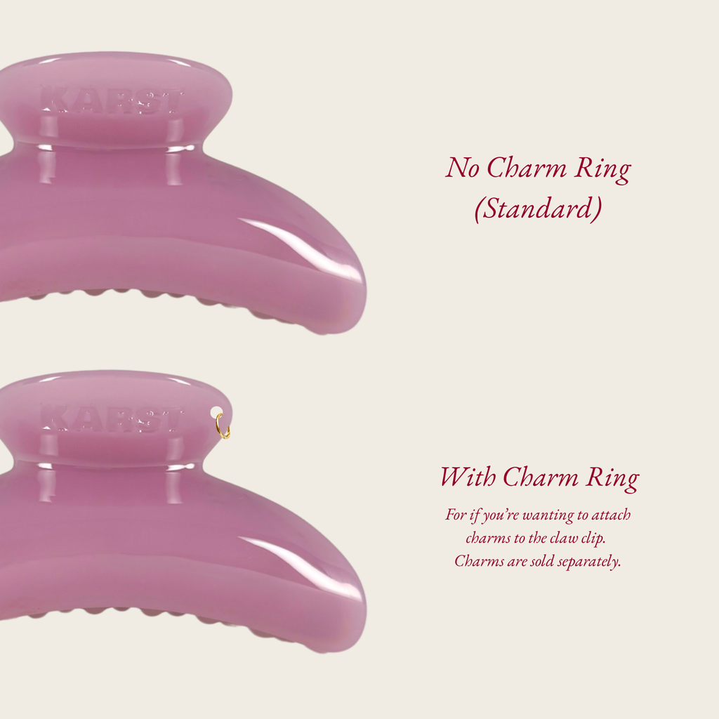 SuperClip Hair Claw — Mist: With GOLD Charm Ring — Charms sold separately.
