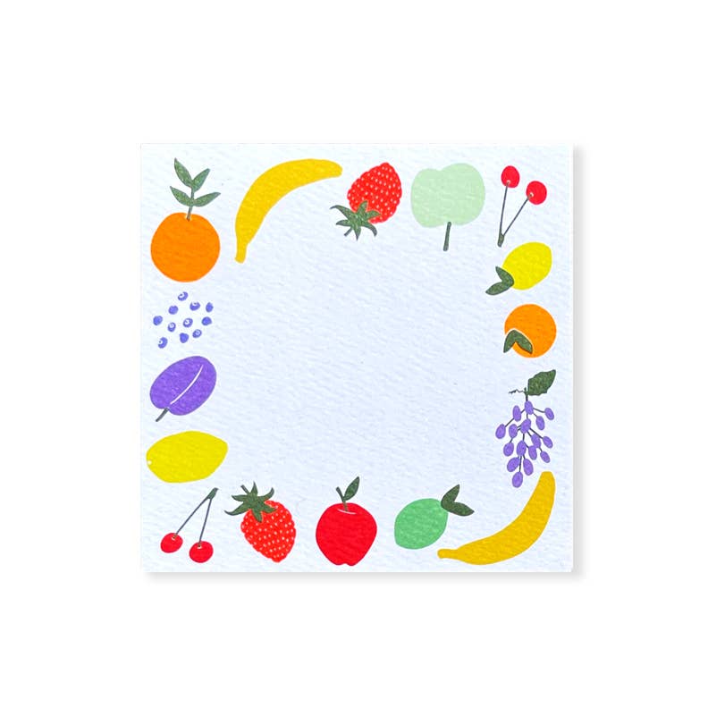 48 pack / neon fruit square notes