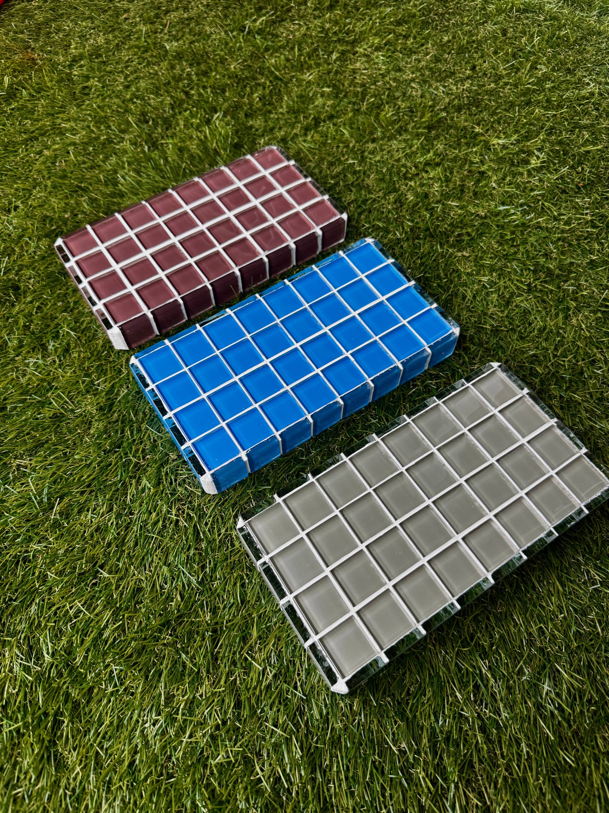 handmade glass tile display piece (big chunk)