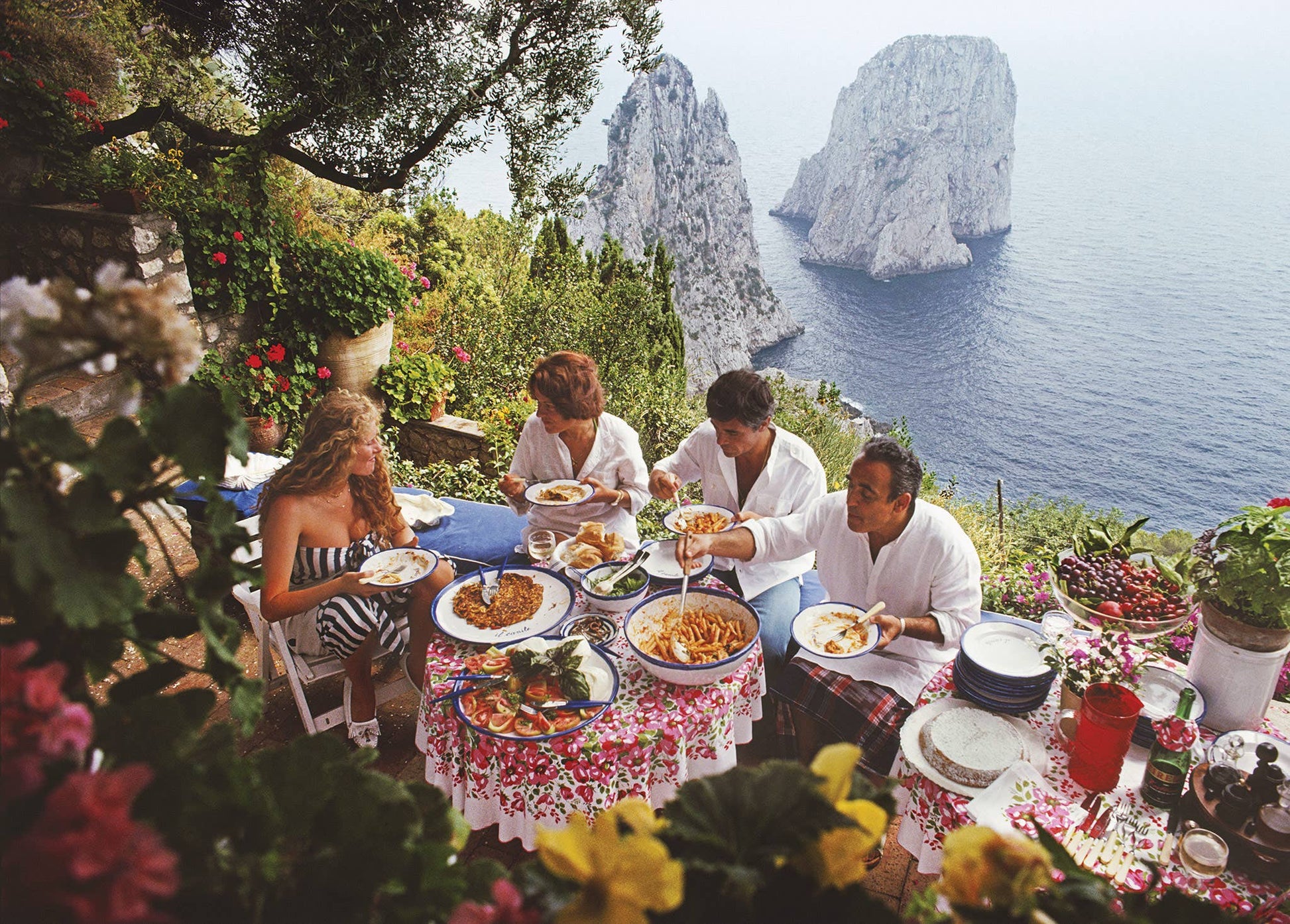 dining al fresco -  slim aarons collab - 1000 pieces puzzle