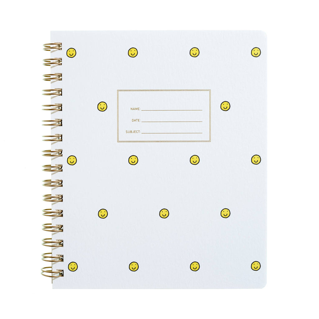 standard notebook - smiley face
