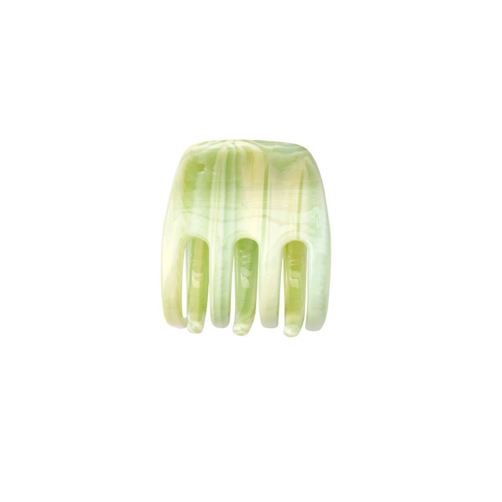 small hair claw clip — minty