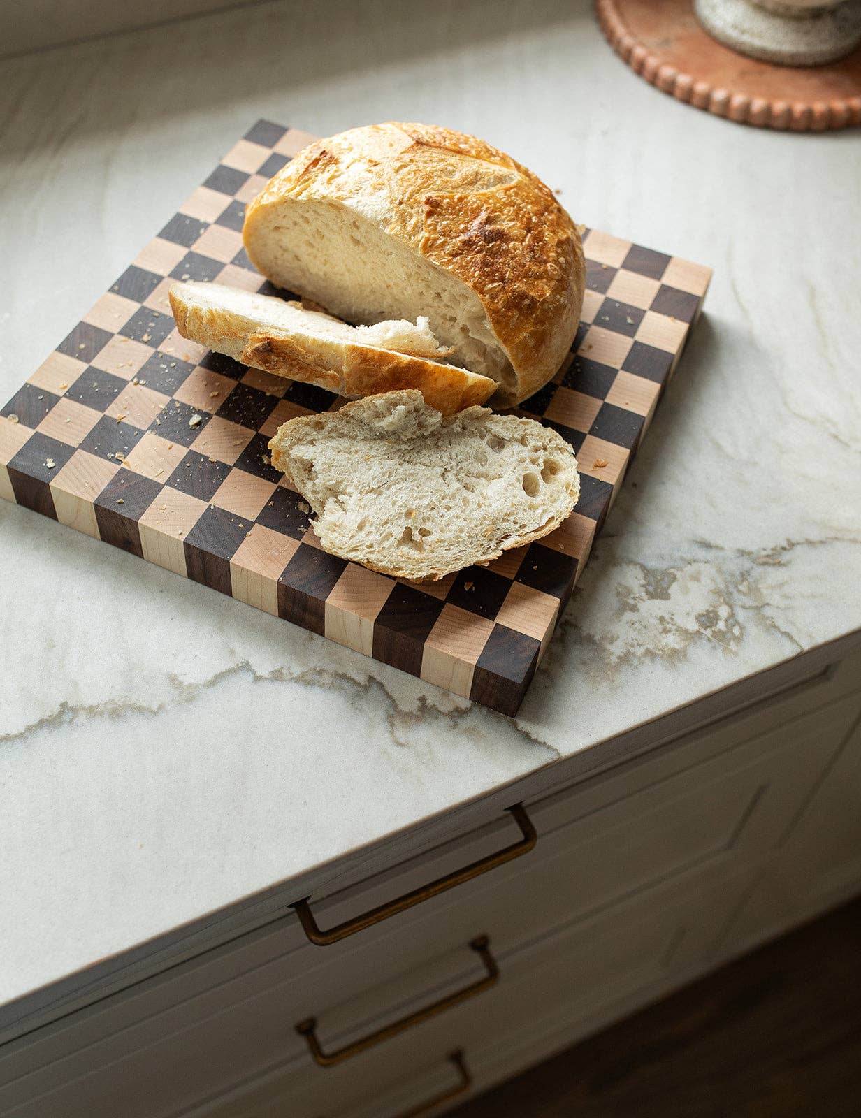 the checkered butcher block