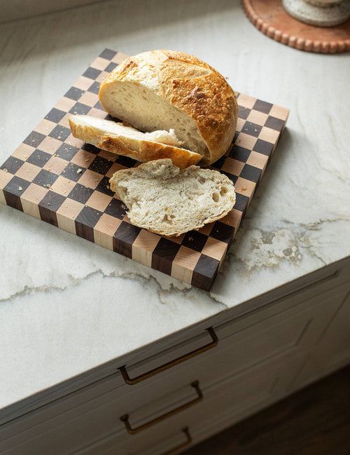 the checkered butcher block
