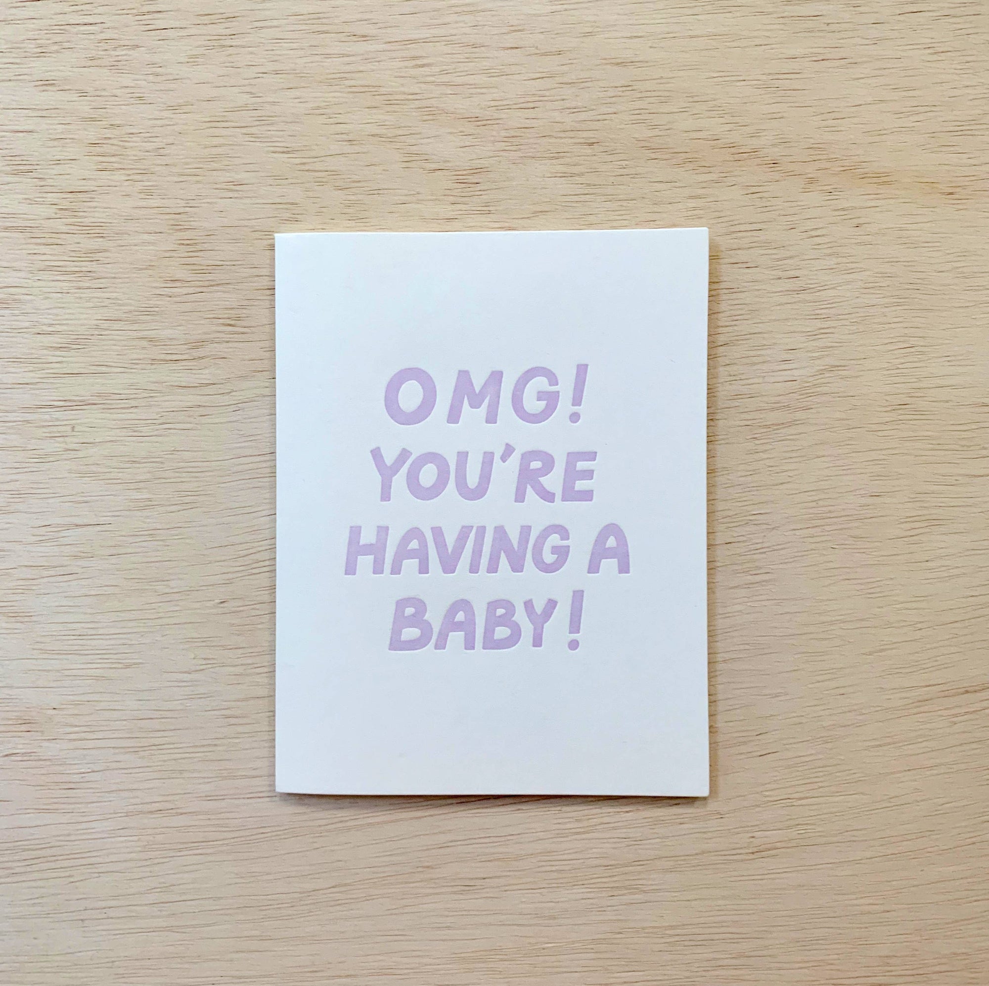 OMG baby card