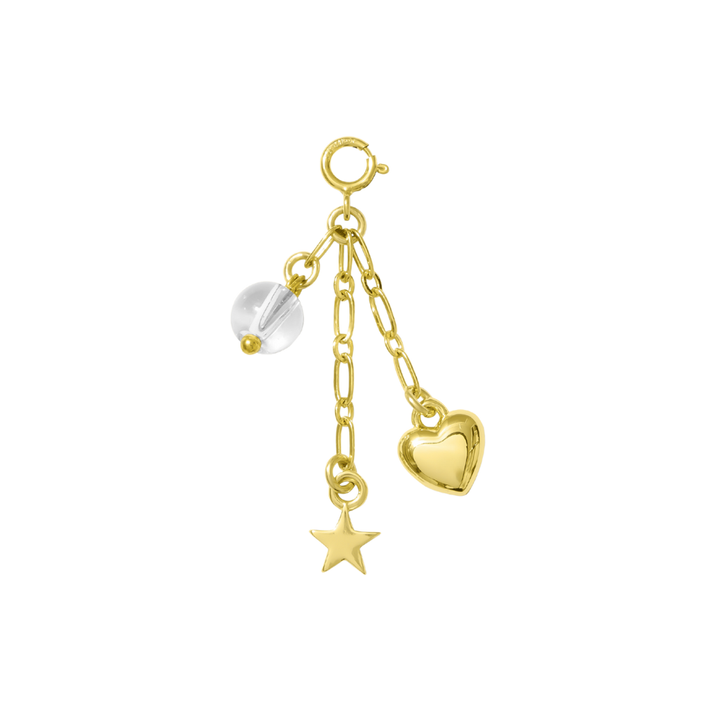 hair clip charm — starlet trio