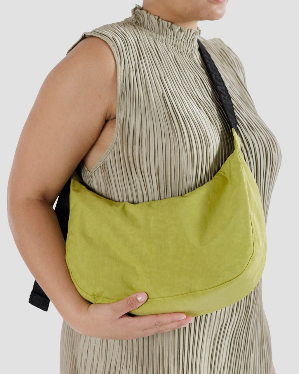 medium nylon crescent bag
