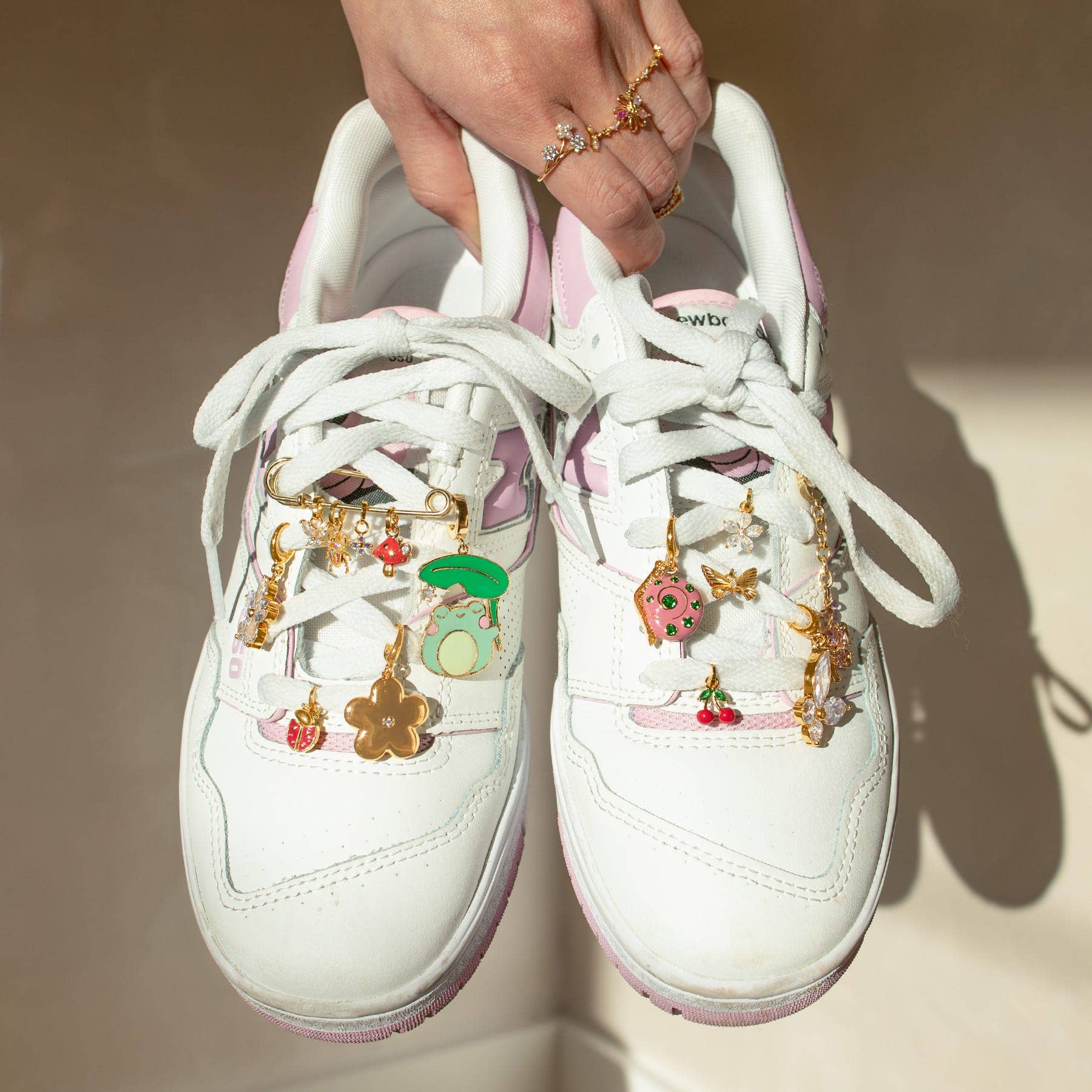 flower bag charm