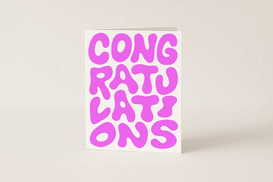 congratulations - blank card