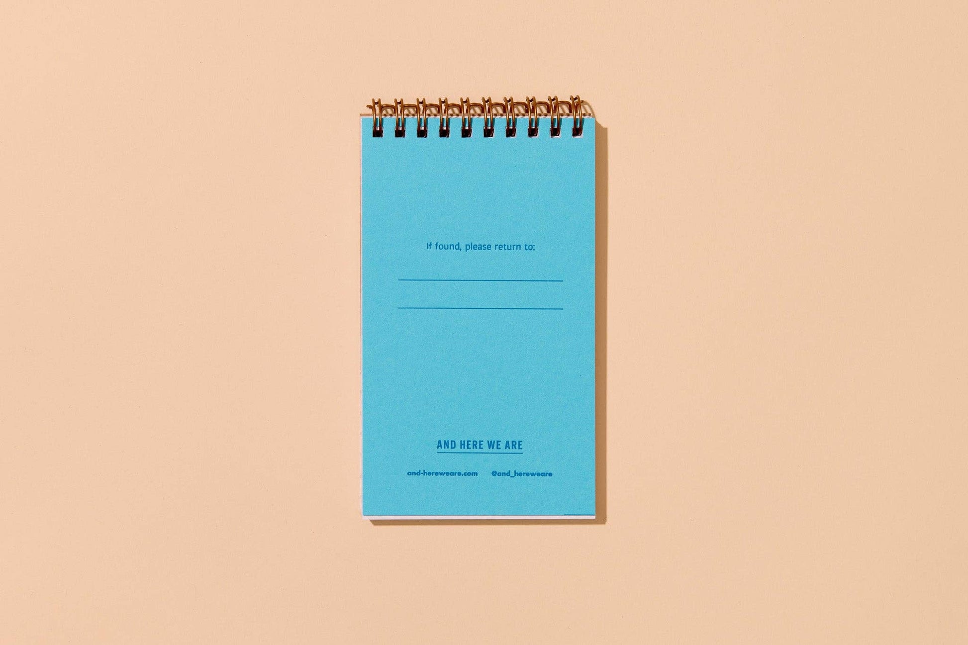 riviera letterpress pocket spiral notebook