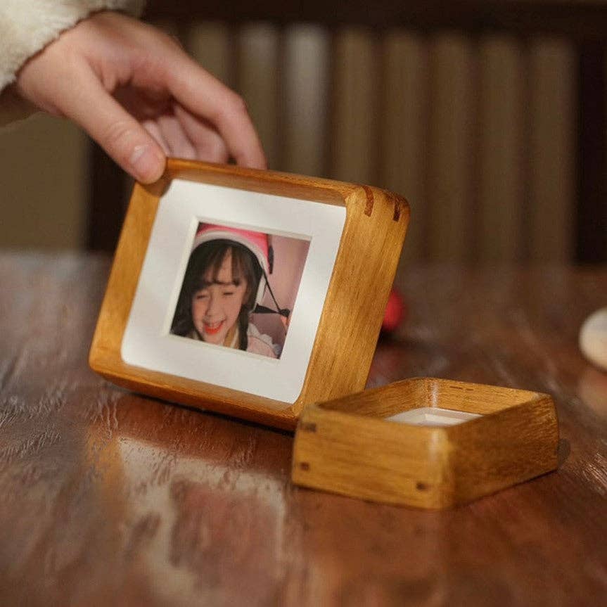mini photo frame - teak