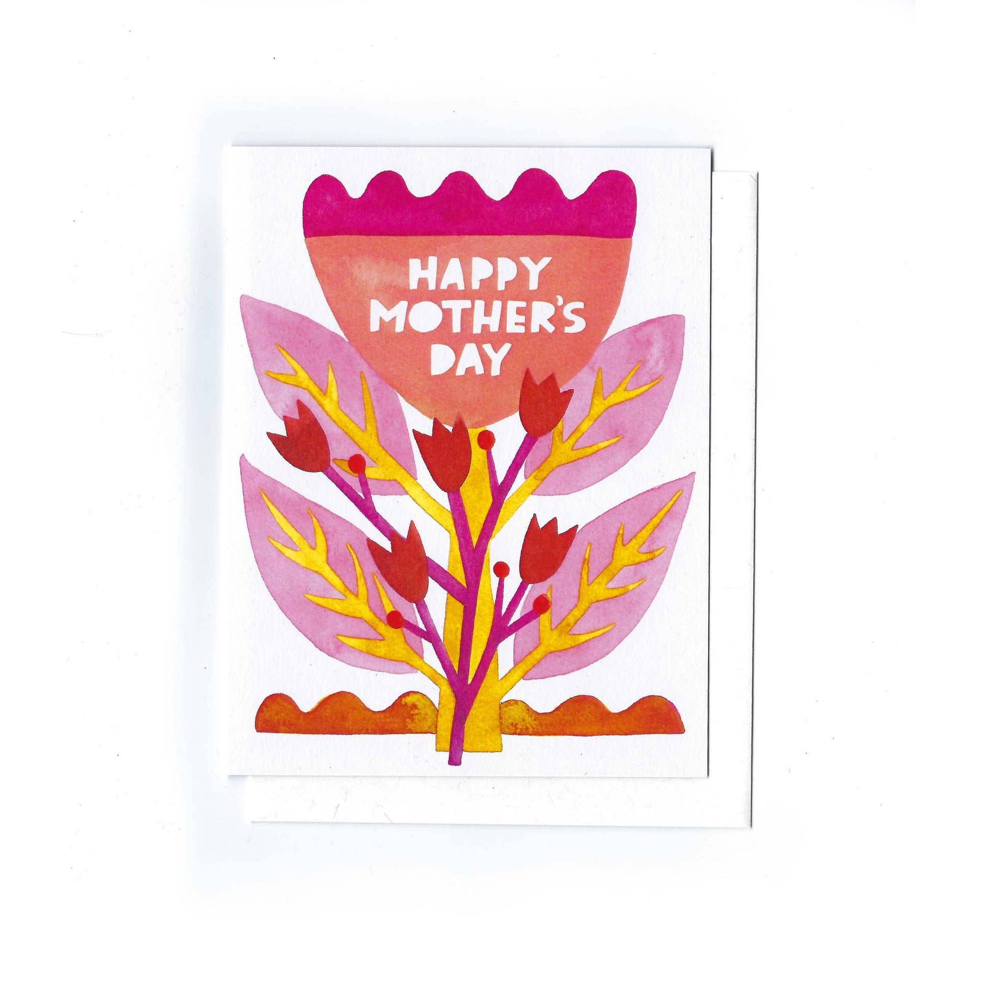 happy mother's day - folk design card