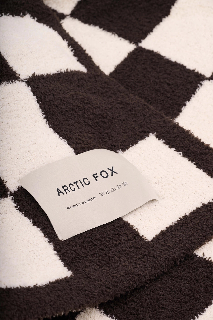 the teddy throw - 100% recycled - checkered
