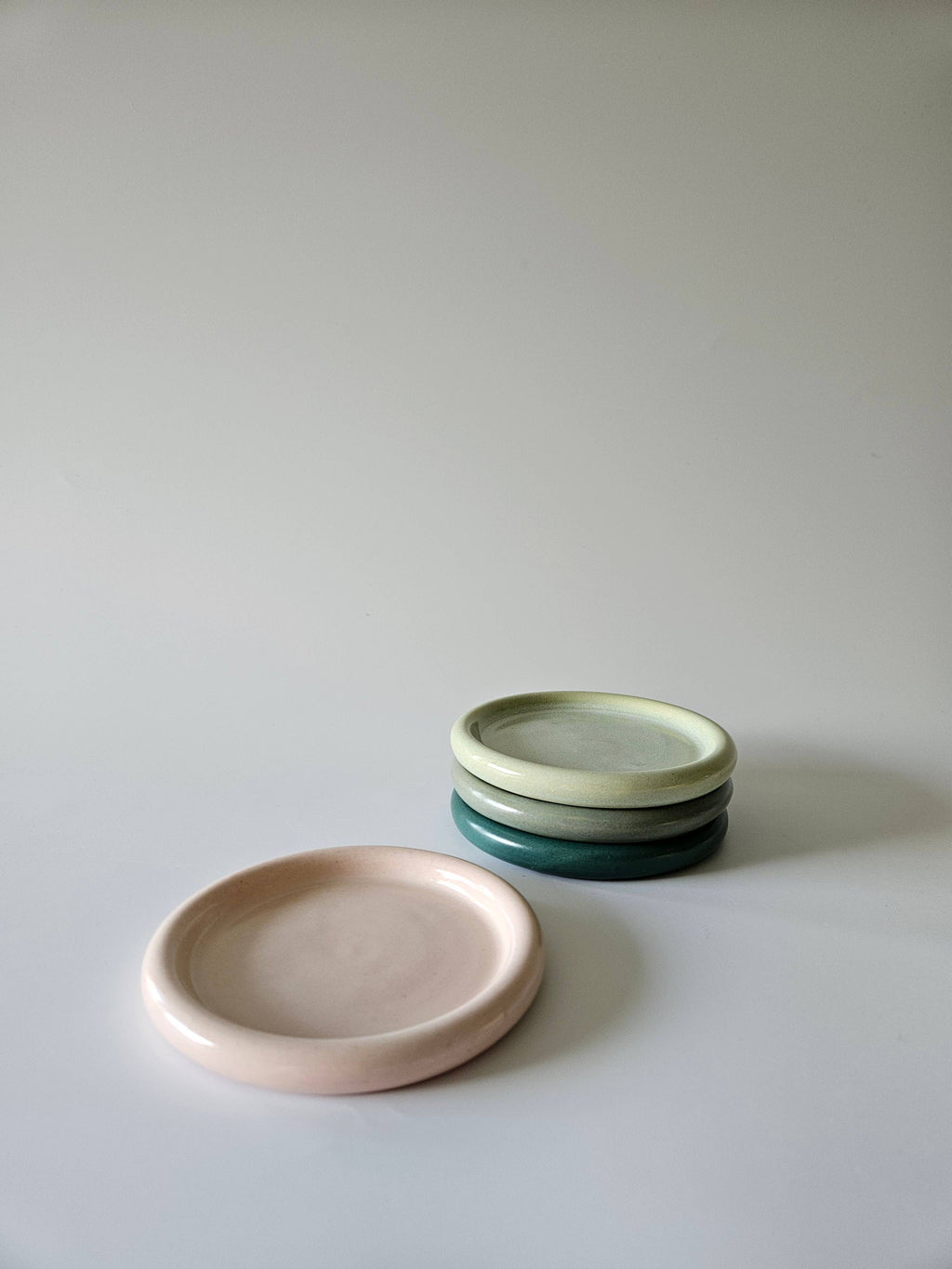 handmade ceramic classic bubble edge coaster