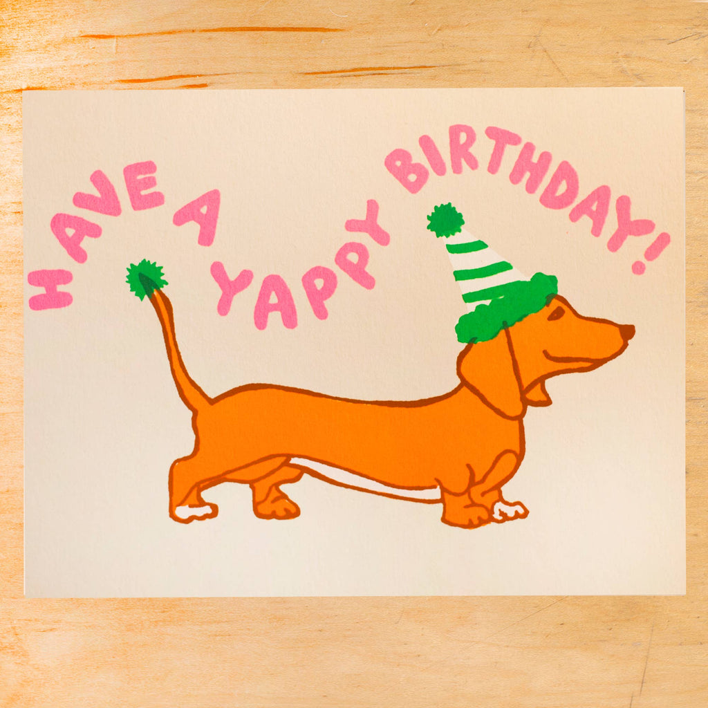 have a yappy birthday greeting card