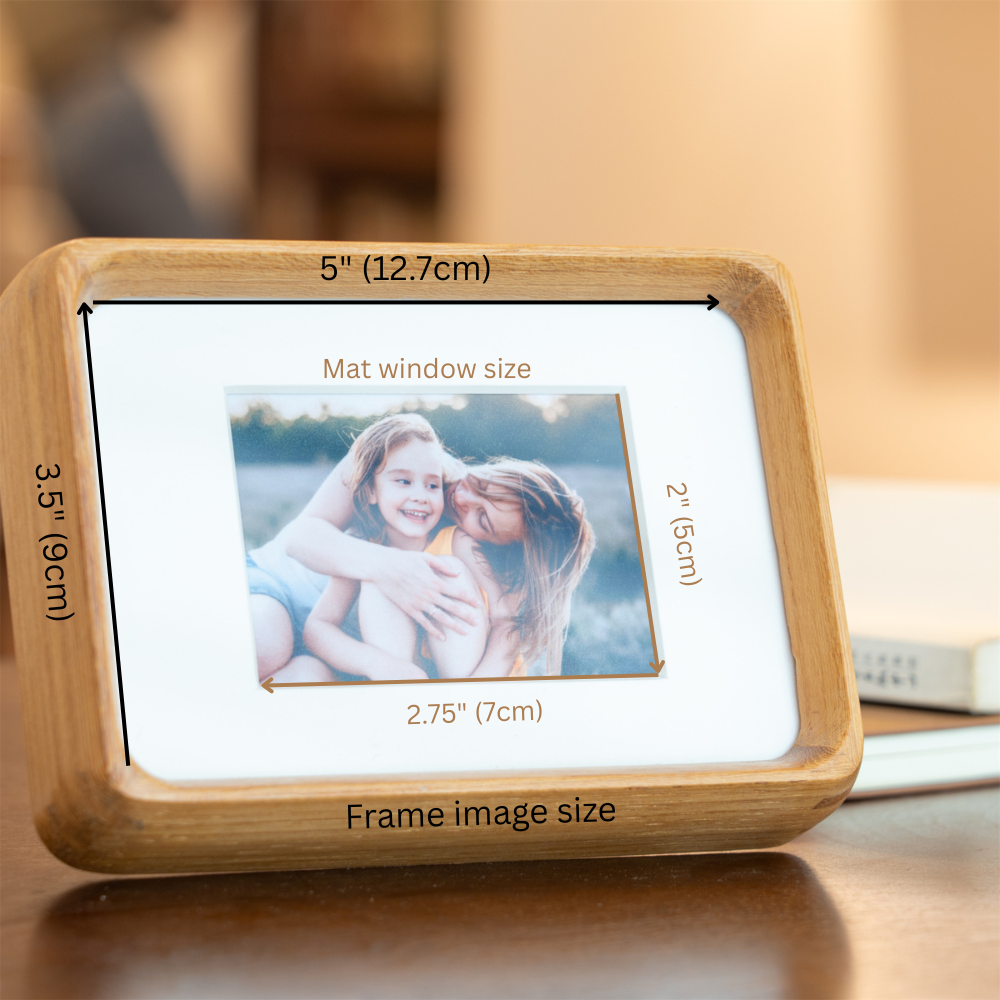 mini photo frame - teak