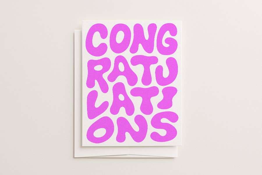 congratulations - blank card