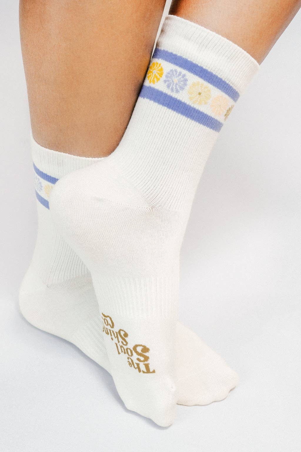 flower crown knit ankle sock by soulshine co