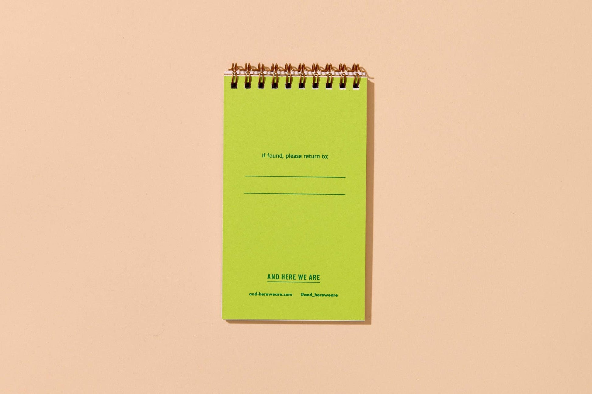 blueberry letterpress pocket-size spiral notebook