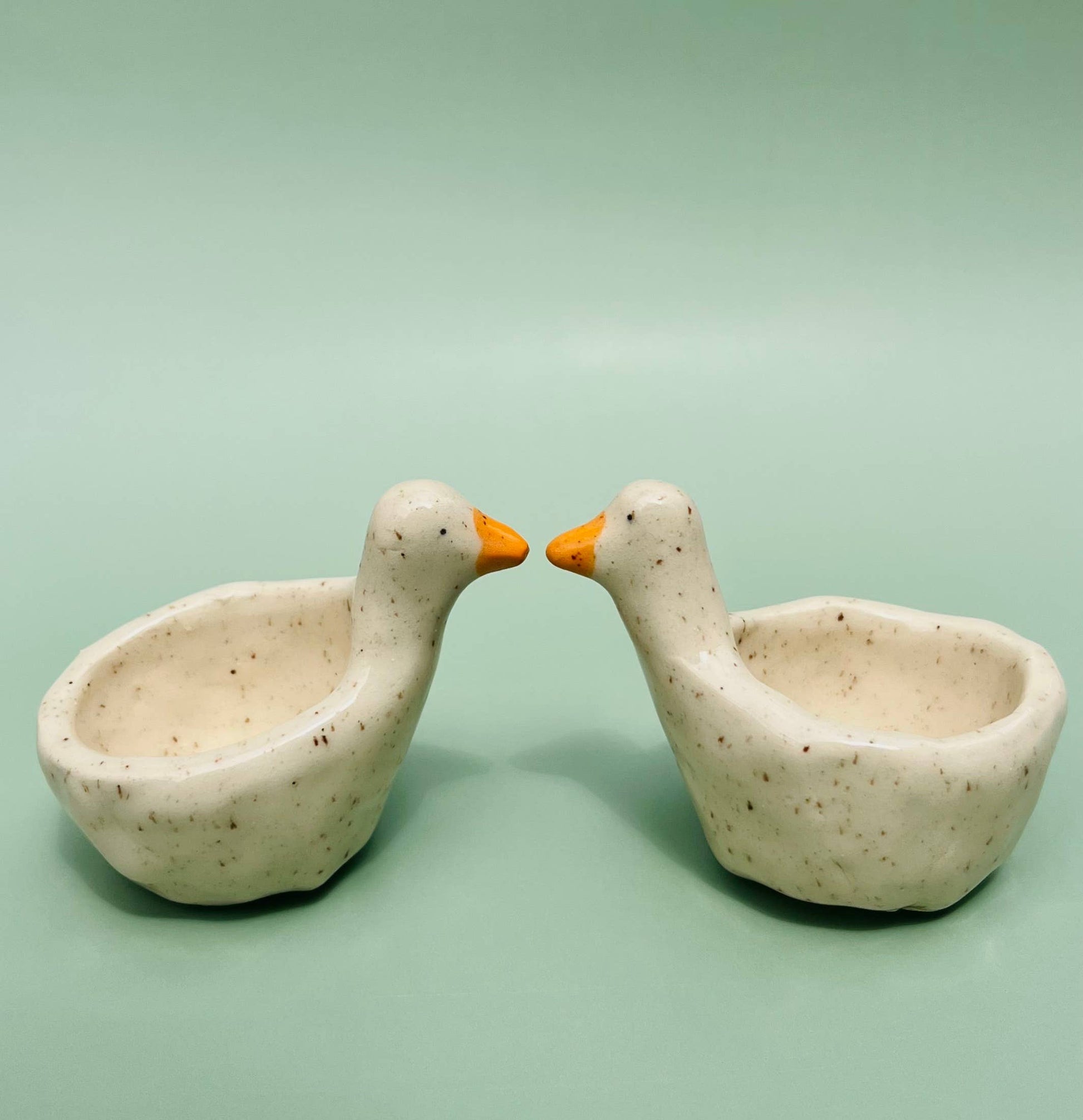 handmade goose ring dish