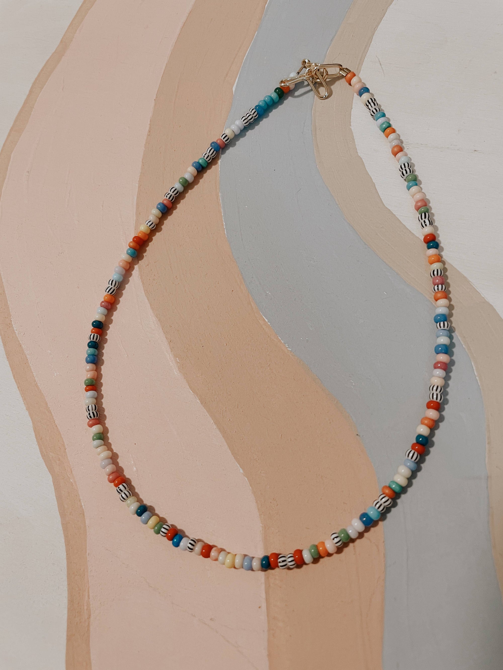 beaded confetti choker