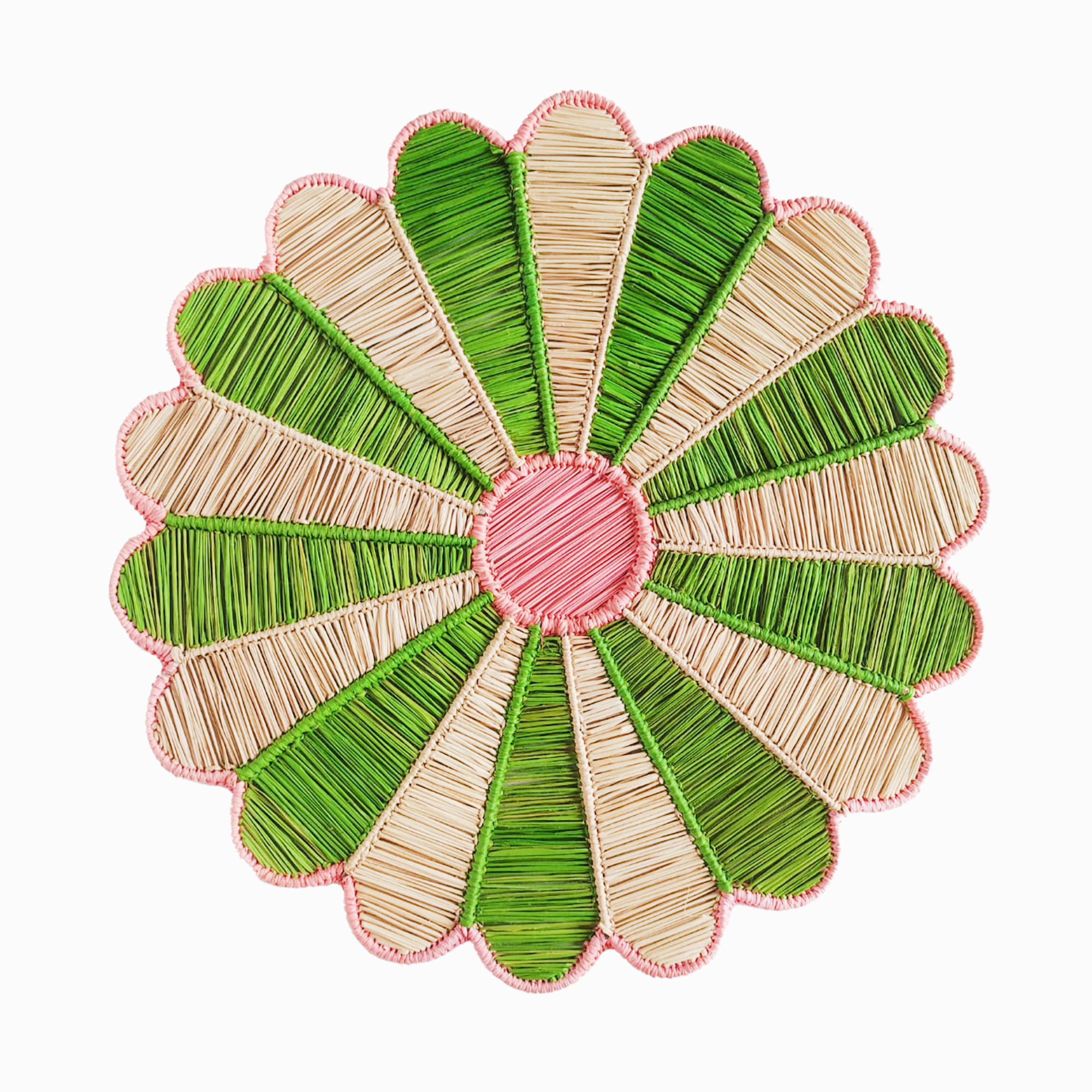 margarita placemat green | pink
