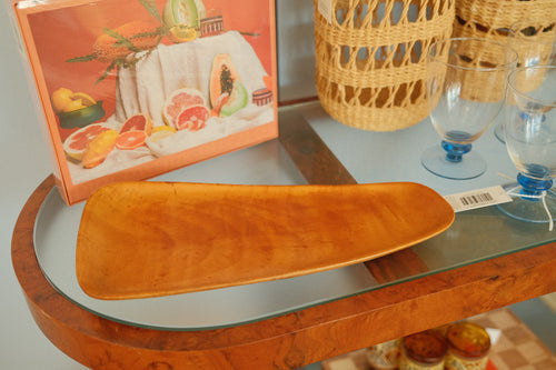 vintage wood tray