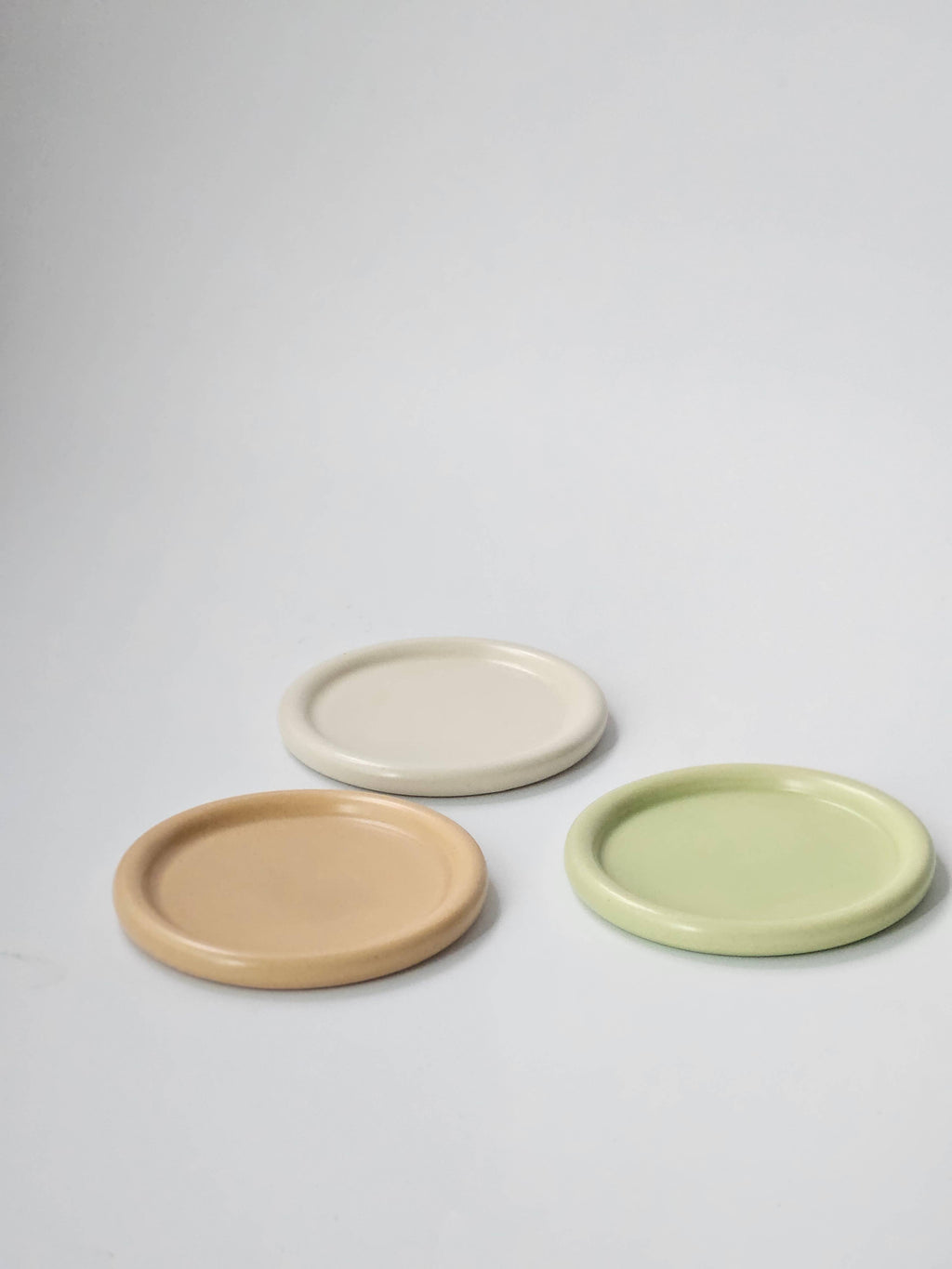 handmade ceramic classic bubble edge coaster