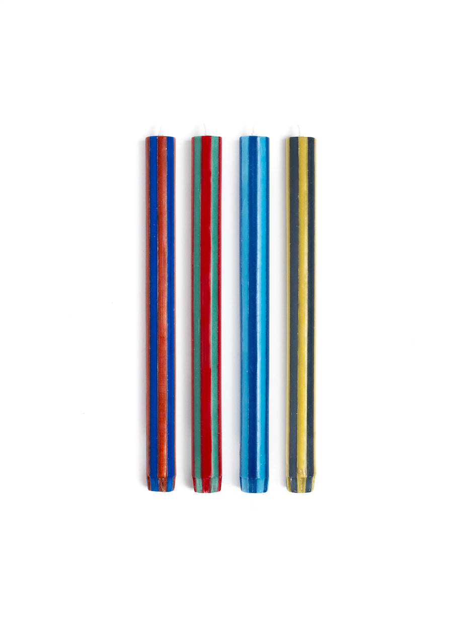 stripe dinner candle - singles!