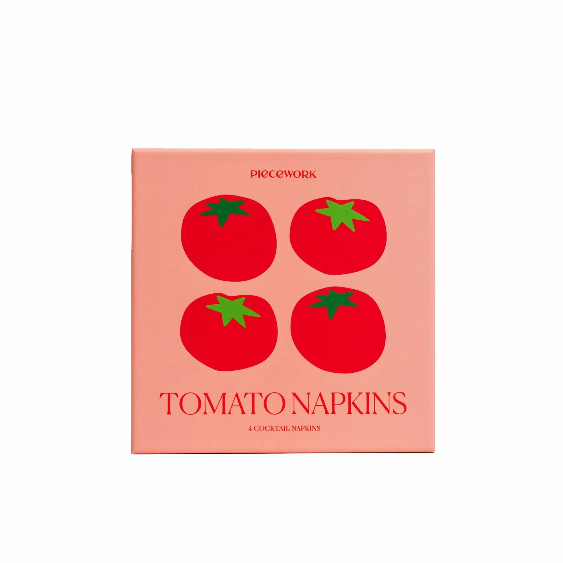 tomato cocktail napkins, set of 4