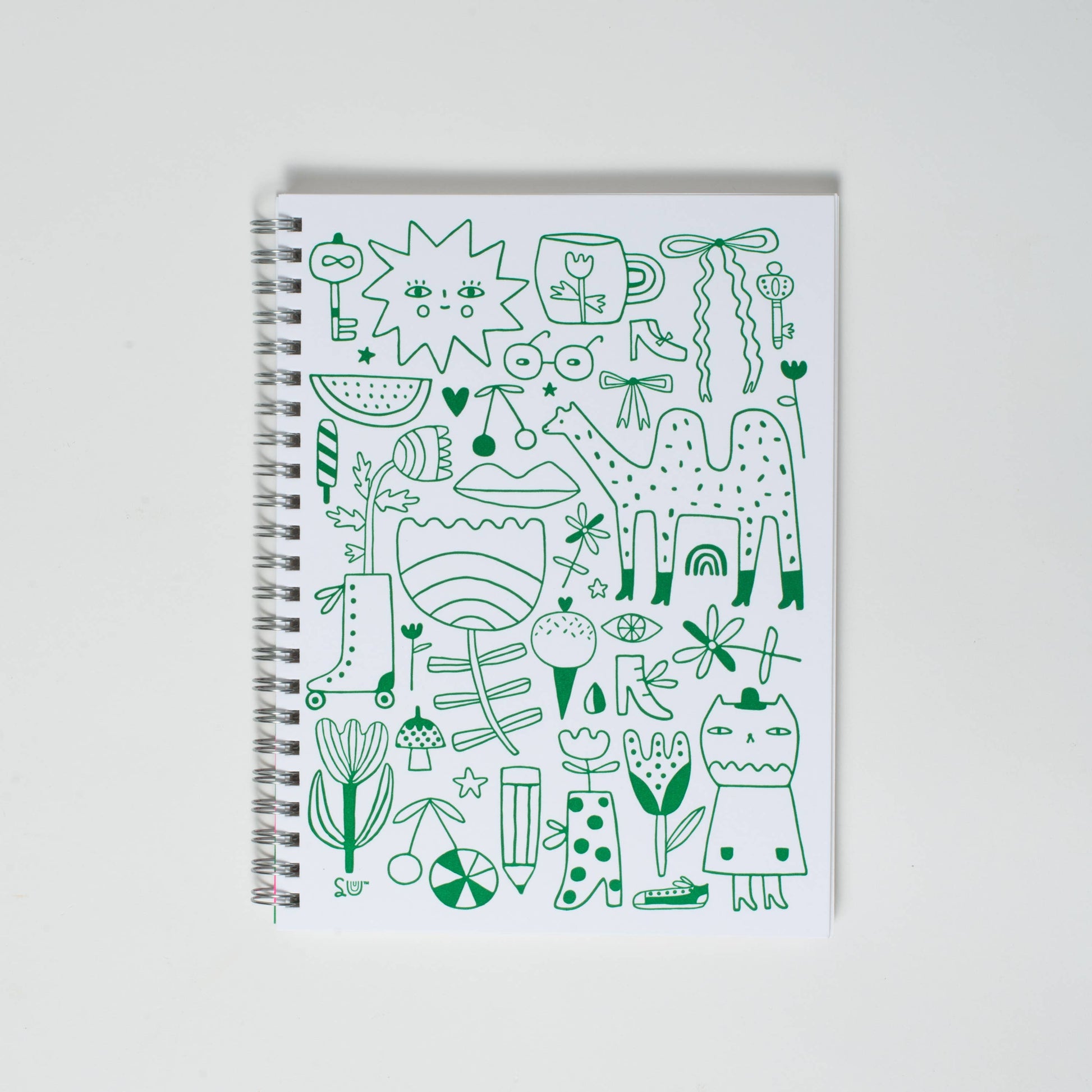 doodles letterpress notebook