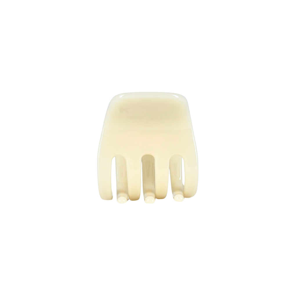 small hair claw clip — buttermilk