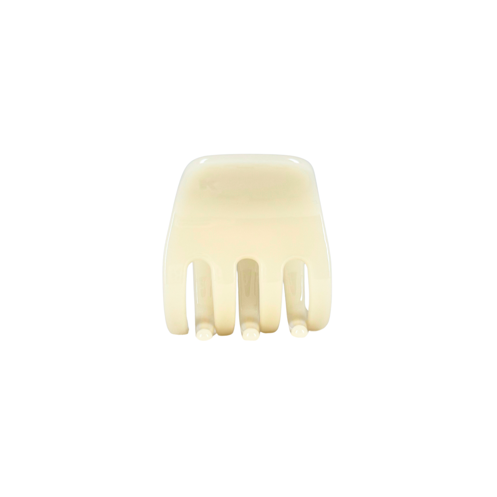 small hair claw clip — buttermilk