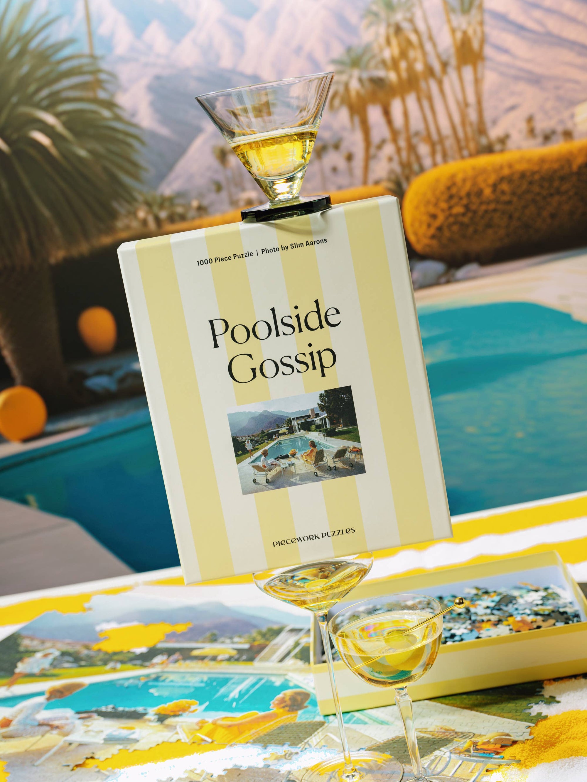 poolside gossip - slim aarons collab - 1000 piece puzzle