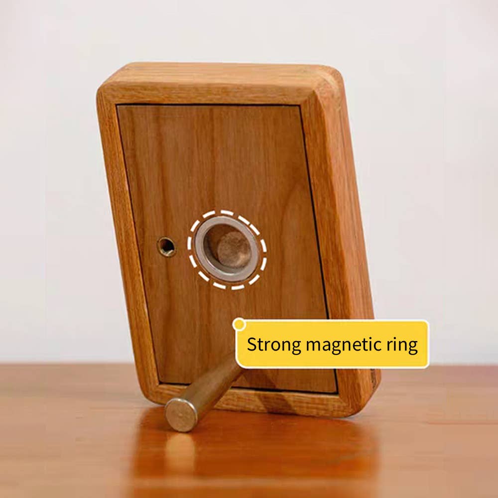 3" fridge magnet mini solid wood display frame