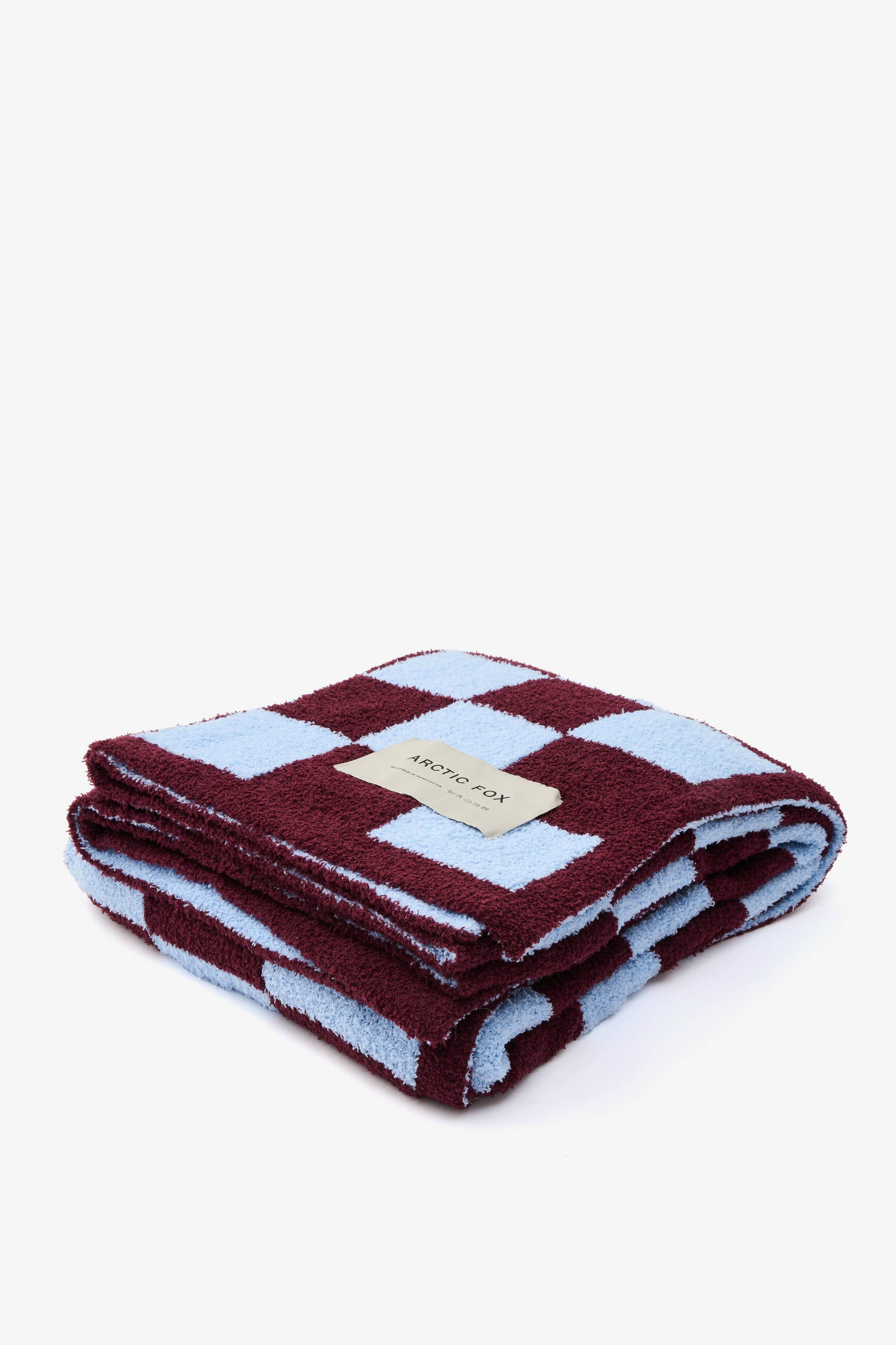 the teddy throw - 100% recycled - checkered