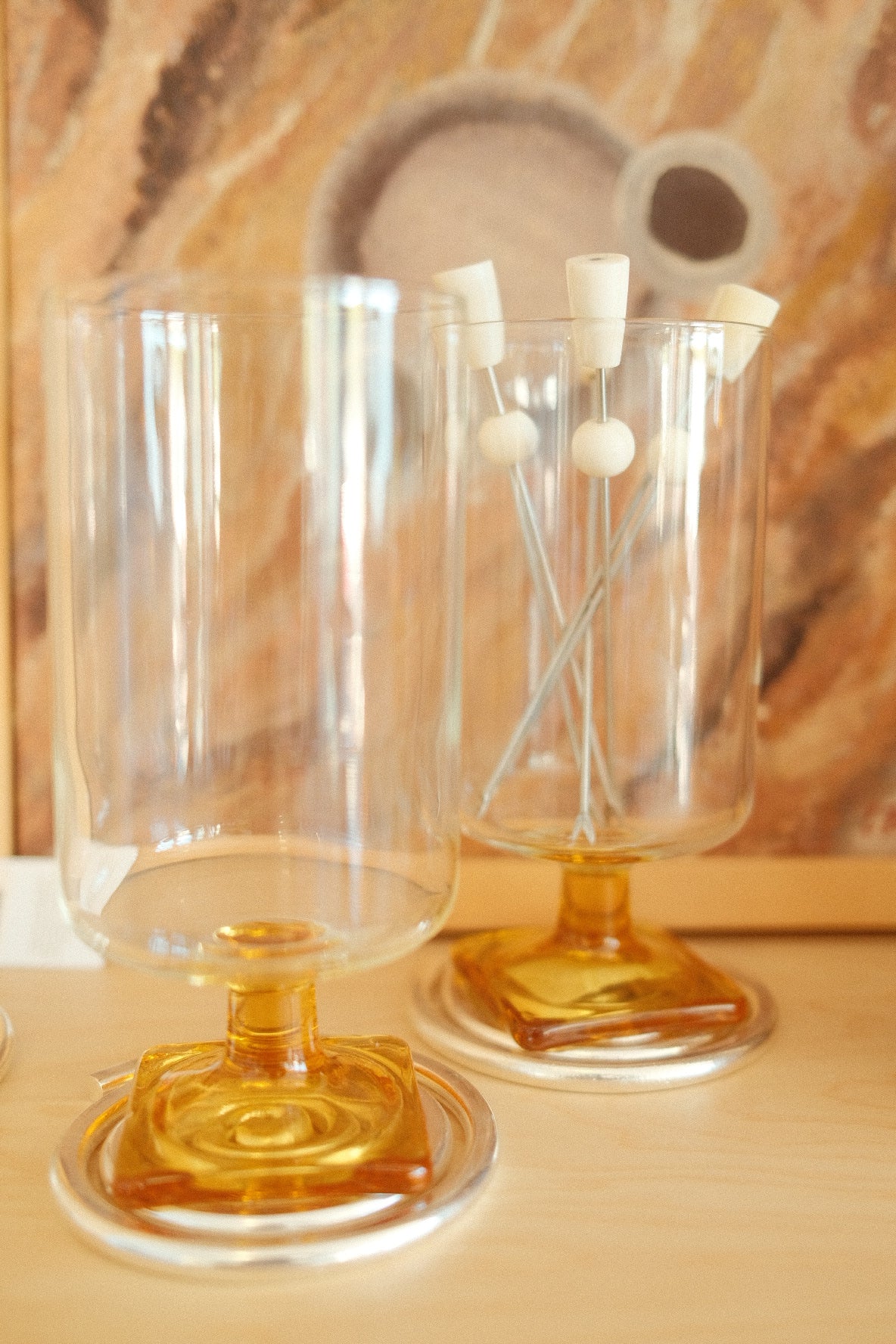 amber square high ball set of 2