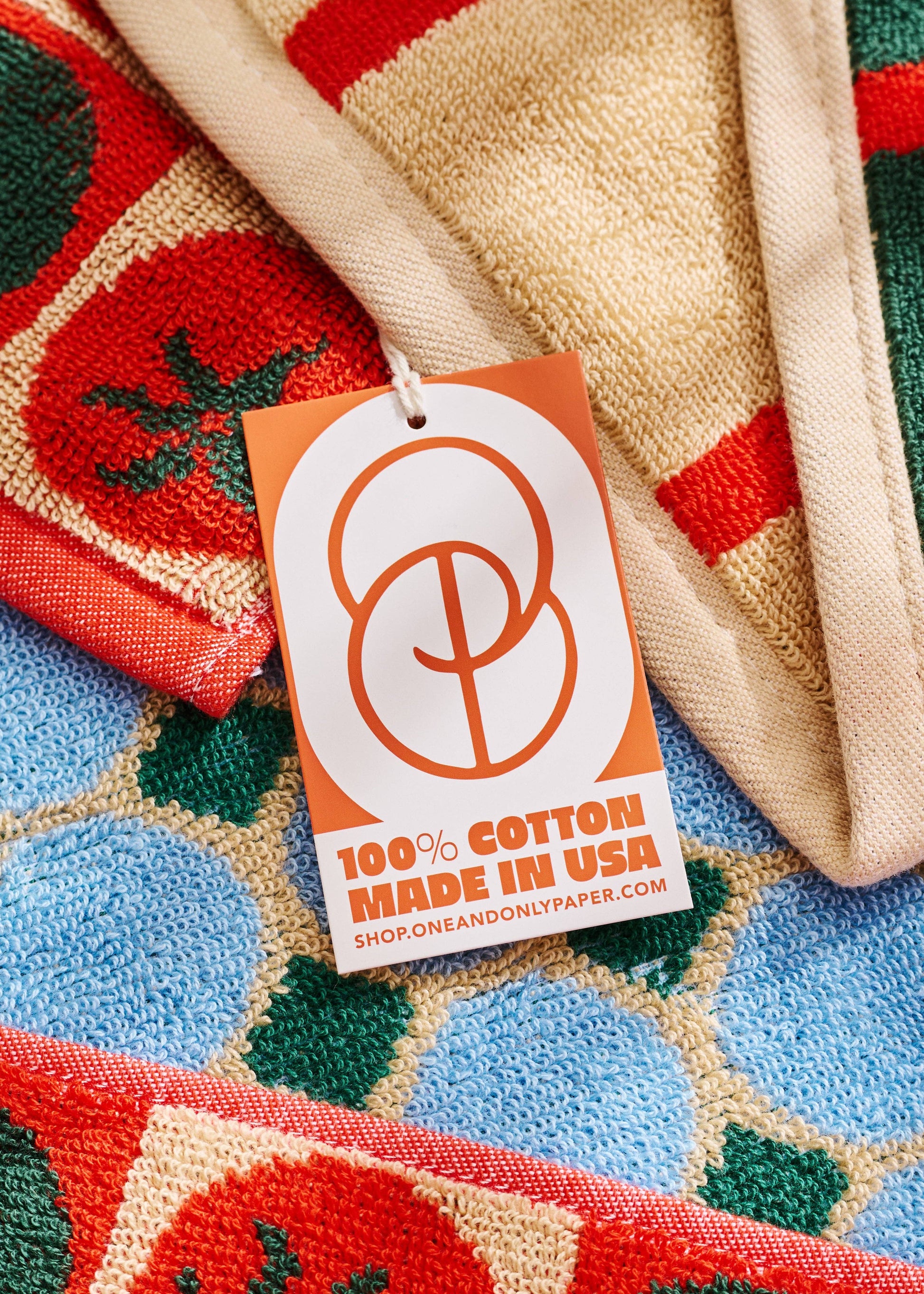 tan lines palm cotton terry cloth towel