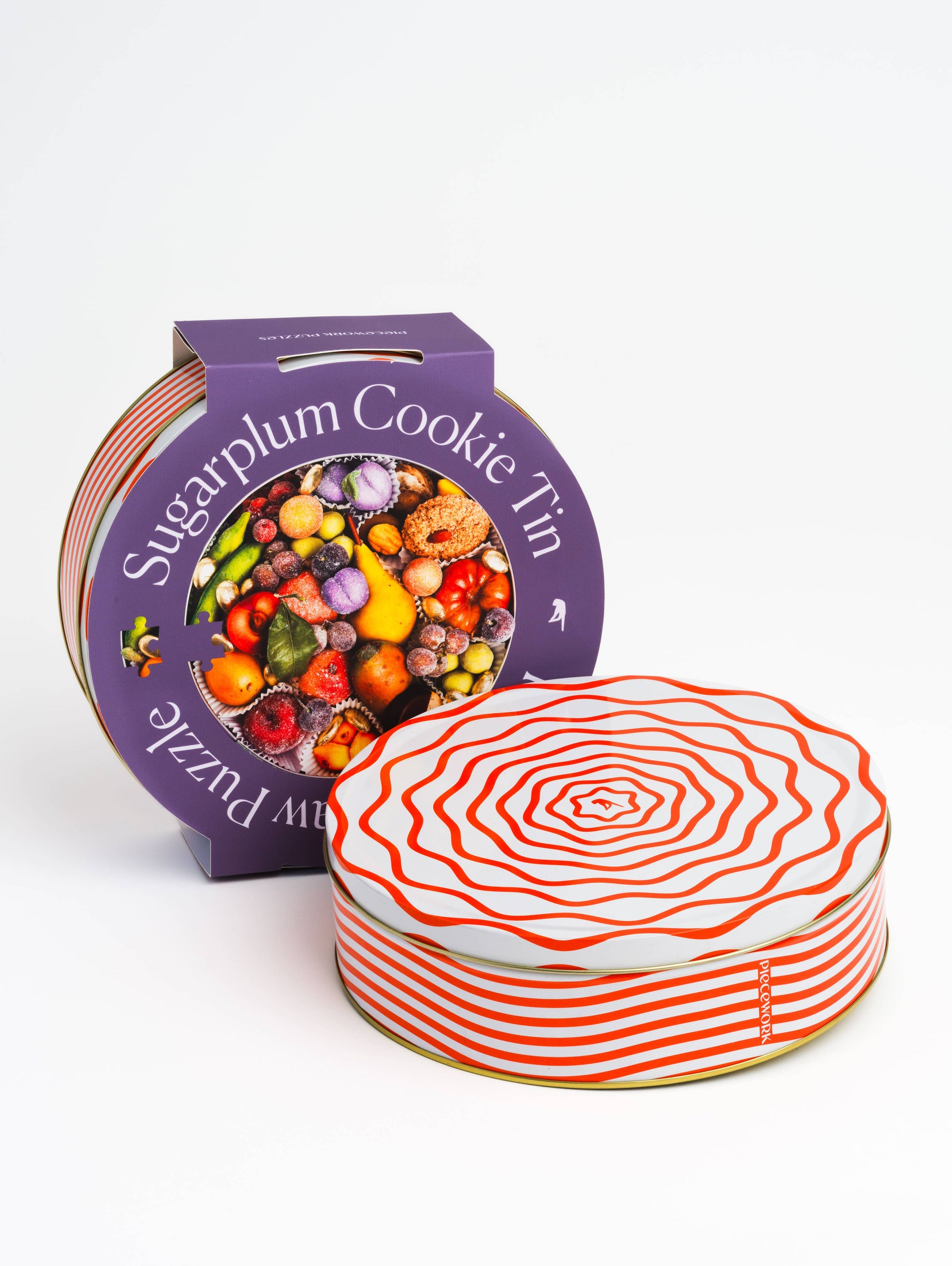 sugarplum cookie tin