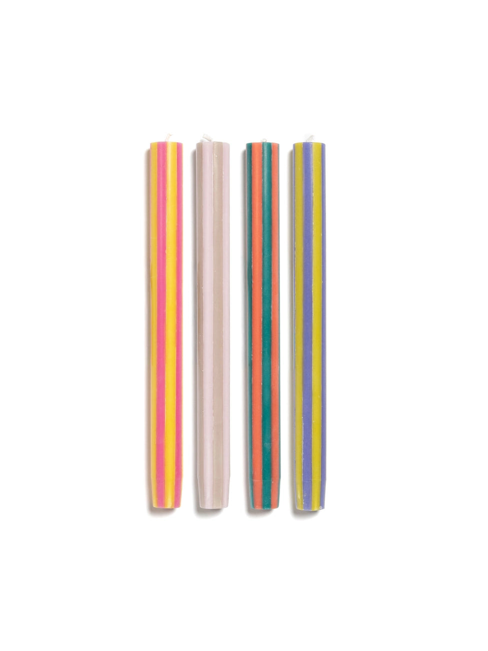 stripe dinner candle - singles!