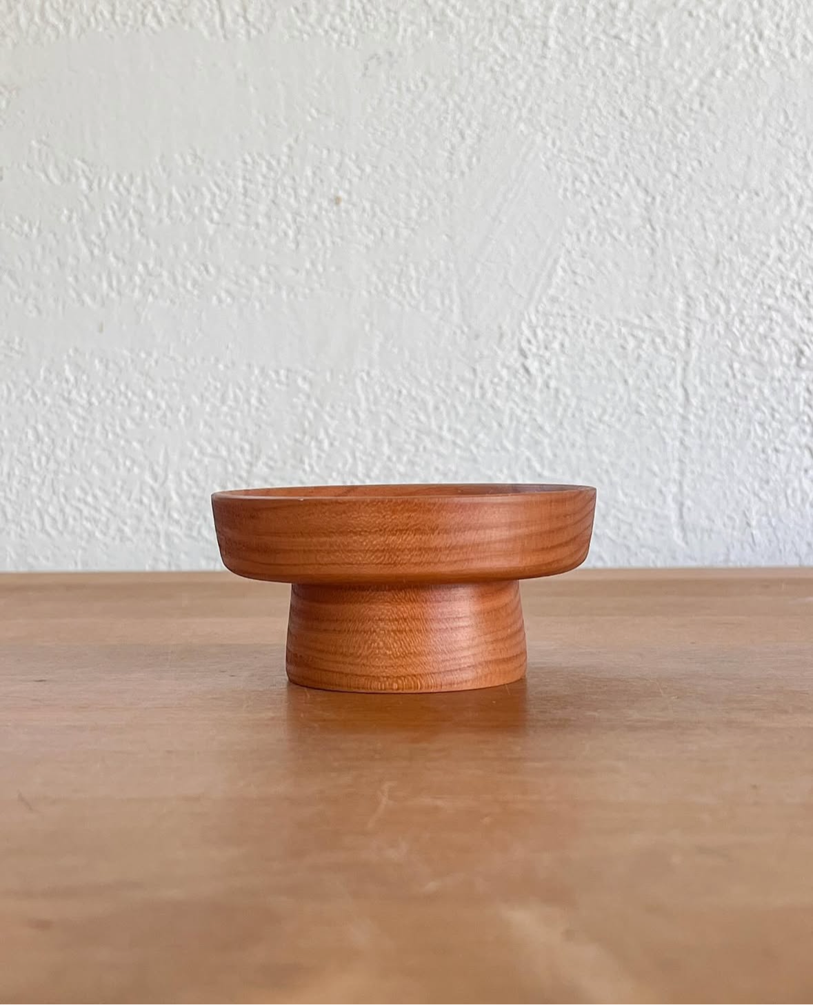 pinch bowl in cherry wood