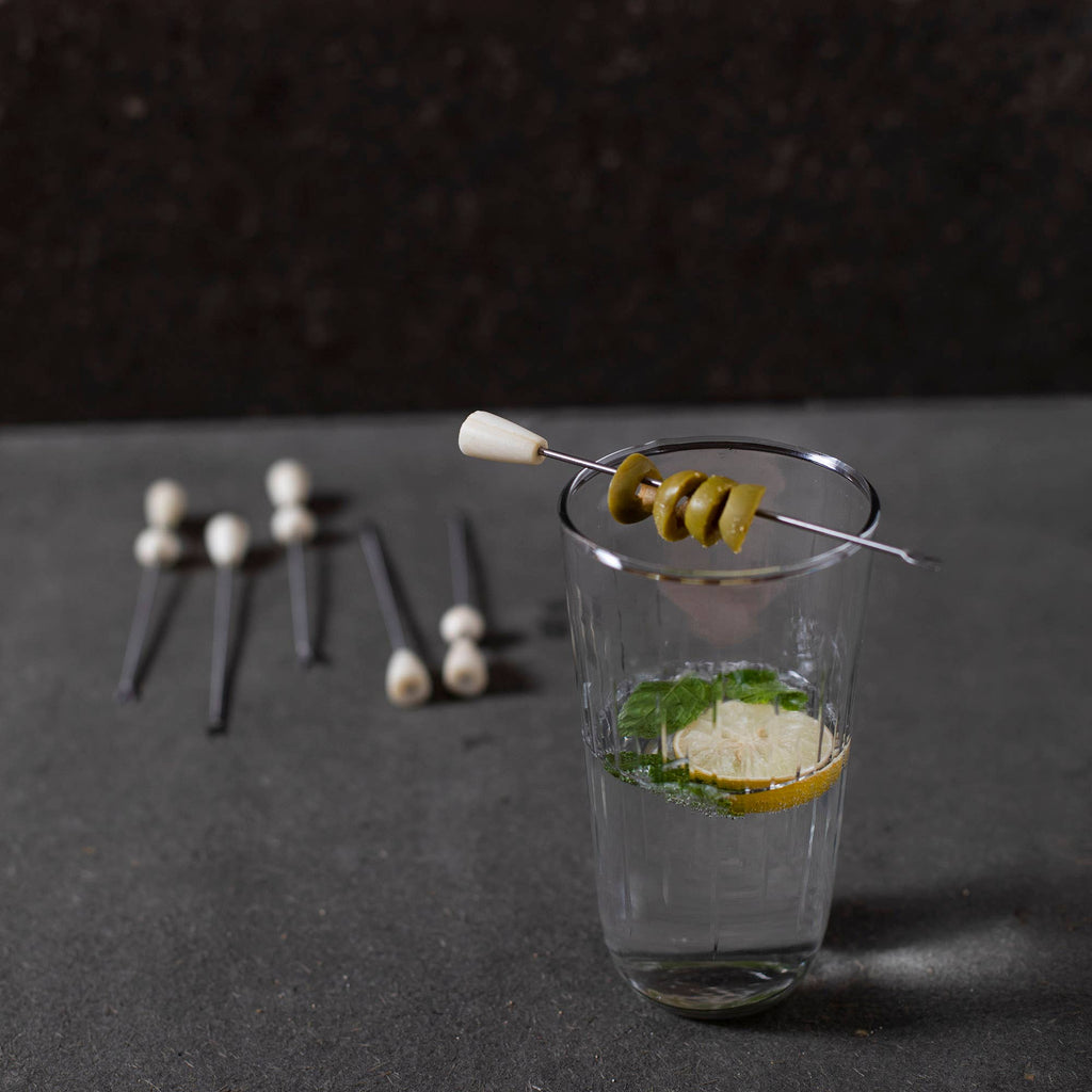 blanco cocktail picks assorted set of 6