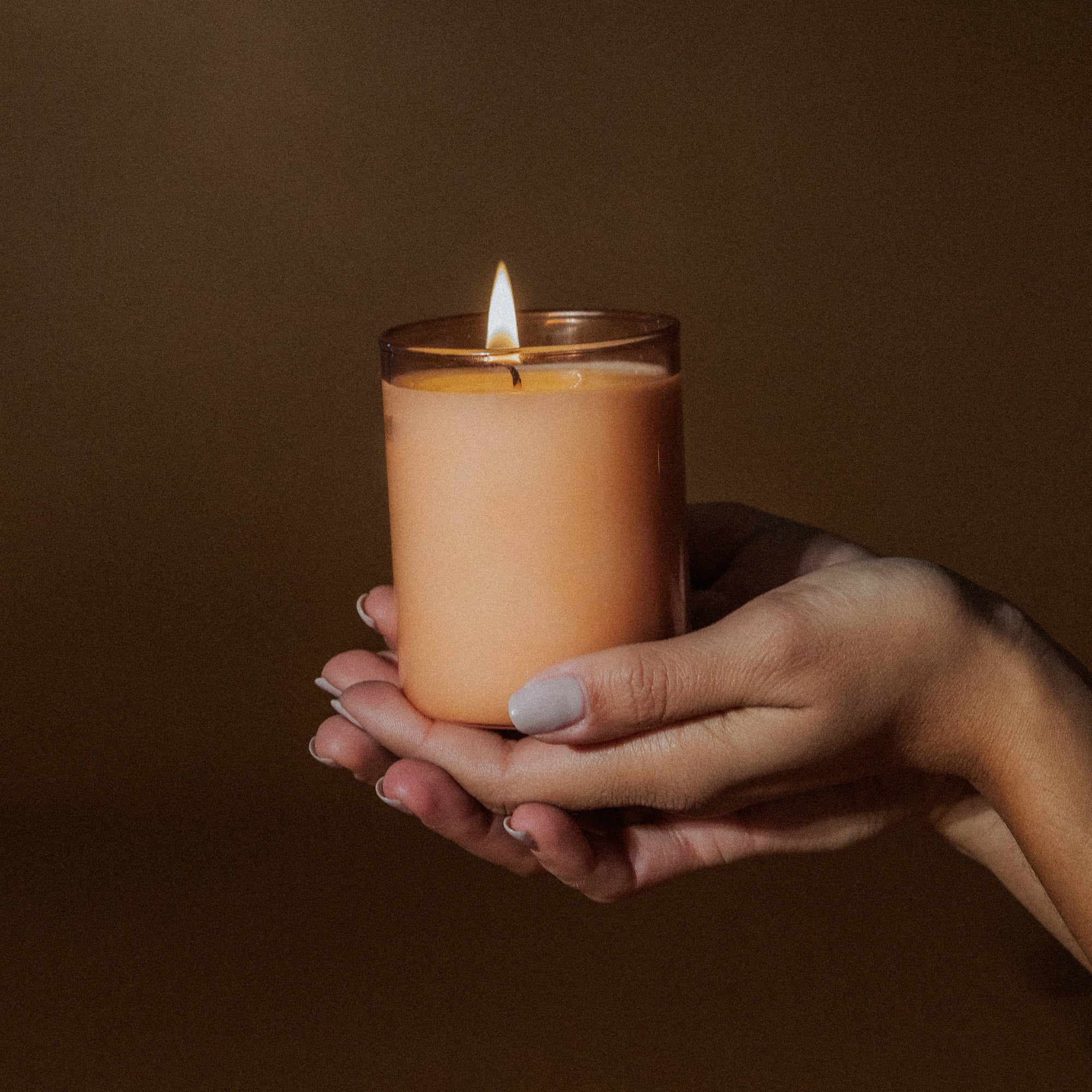 the garden glass candle